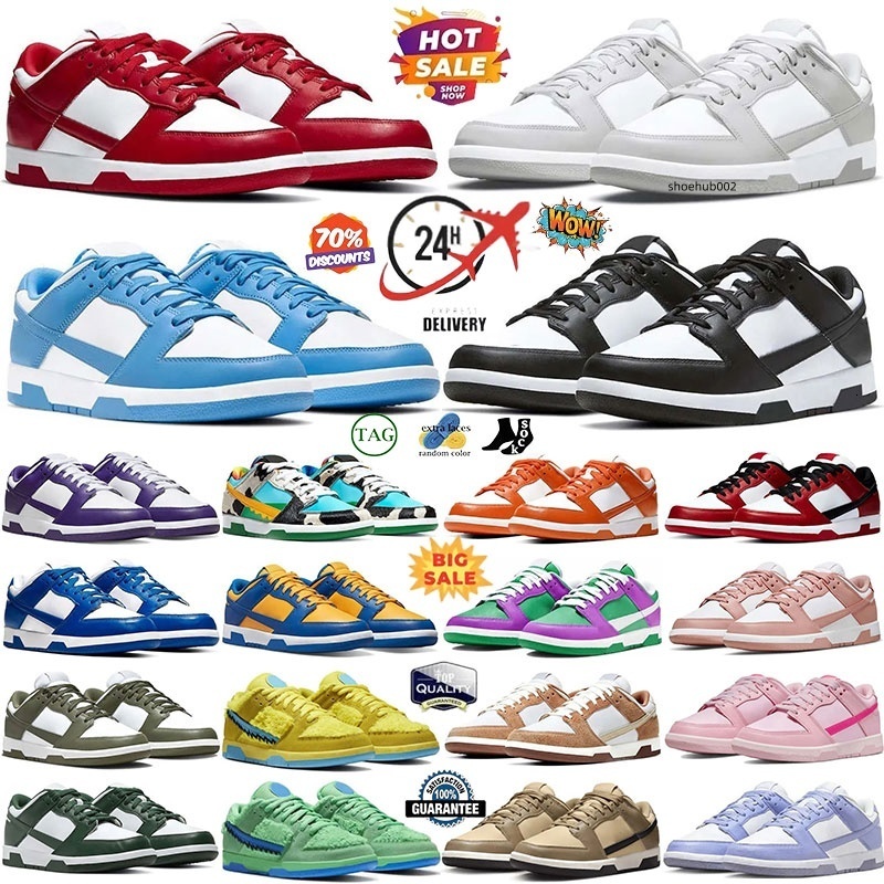 Designer Shoes Low Running shoes for Men Women hyperdunk shoes Black White Panda University Blue Photon Dust Red green Dunkd trainers Casual outdoor sports sneakers
