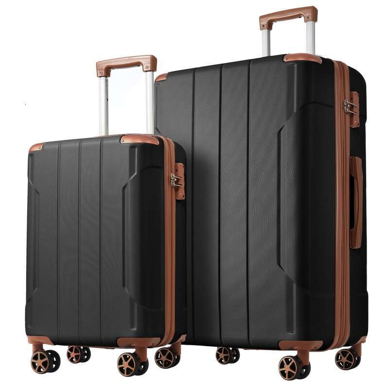 Hardshell ABS Luggage Sets 2 Piece Suitcase Set Expandable with TSA Lock Spinner Wheels for Men Women b076