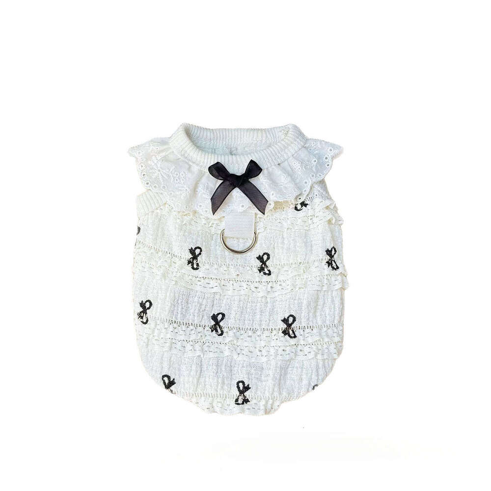 Famous brand Spring summer breathable lace vest for dogs and cats wholesale air conditioning clothing pet apparel with straps pupakaIK