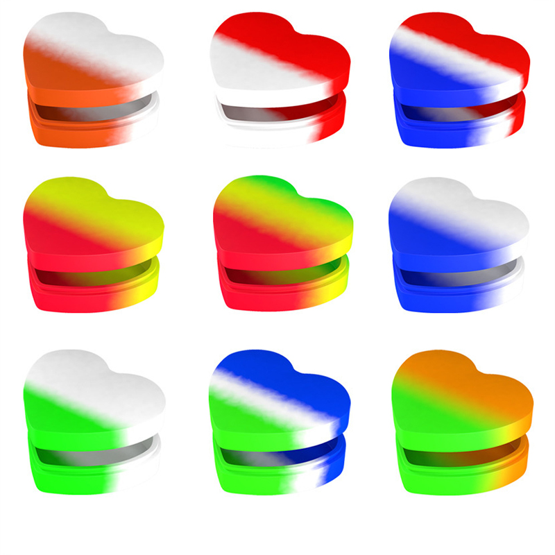 2ml 3ml 5ml 8ml 20ml Nonstick Silicone Container Non-stick Oil Wax Storage Jars Silicone Jar Travel Face Cream Liquid Ointment Container Smoking Accessories