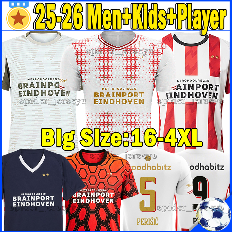XXXL 4XL 25 26 Eindhovense Soccer Jerseys PSVS SAIBARI VAN BOMMEL BAJRAKTAREVIC TIL Men PEPI Retro 2000 1998 96 92 1987 Football Shirts PERISIC Goalkeeper kids kits