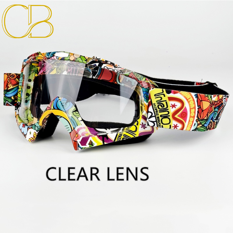 Motorcycle Goggles For Men Motocross Sunglasses Safety Protective MX Night Vision Helmet Goggles vintage Driving Glasses, CB Fashion