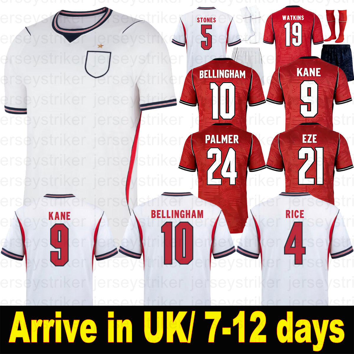 englands football shirt 26 27 Kit BELLINGHAM KANE Soccer Jersey SAKA PALMER RICE FODEN kids Women Goalkeeper 2026 shorts