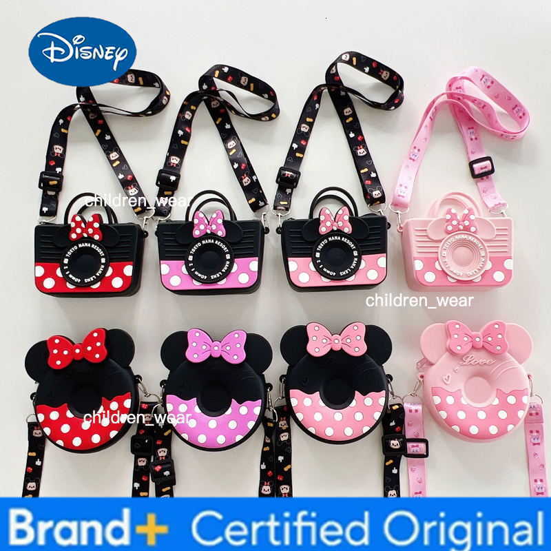 Disney Mickey Mouse Silicone Coin Purse Mini Silicone Storage Bag Cute Crossbody Bag Fashion Student Storage Pouch Boys Girls Gift H260421