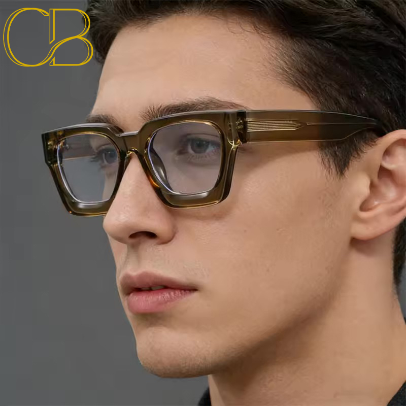 Steampunk Gaming Glasses Anti Blue Light for Computer Work Blocking Oversized Glasses RX Myopia Prescription Optical Sunglasses Men Women Retro Square