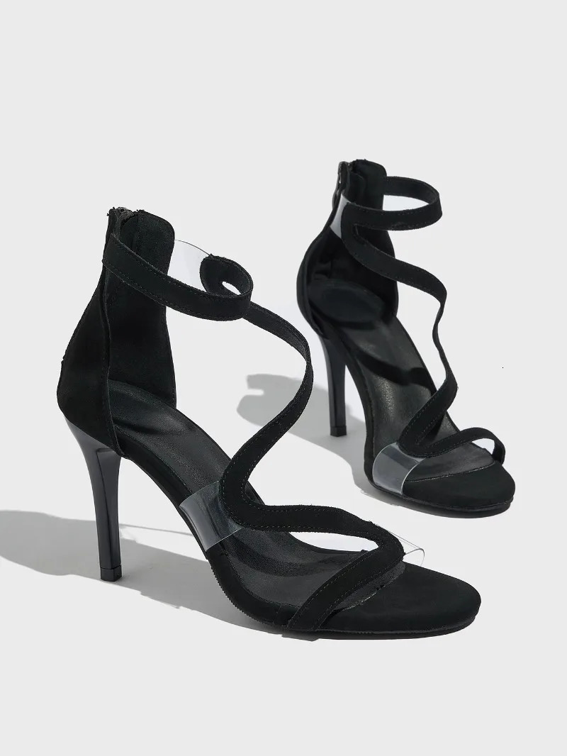 High-heeled Sandals Womens Slim Heel Strap Outdoor Fashion Roman Style Plus Size Sandals Platform Women Shoes 260421