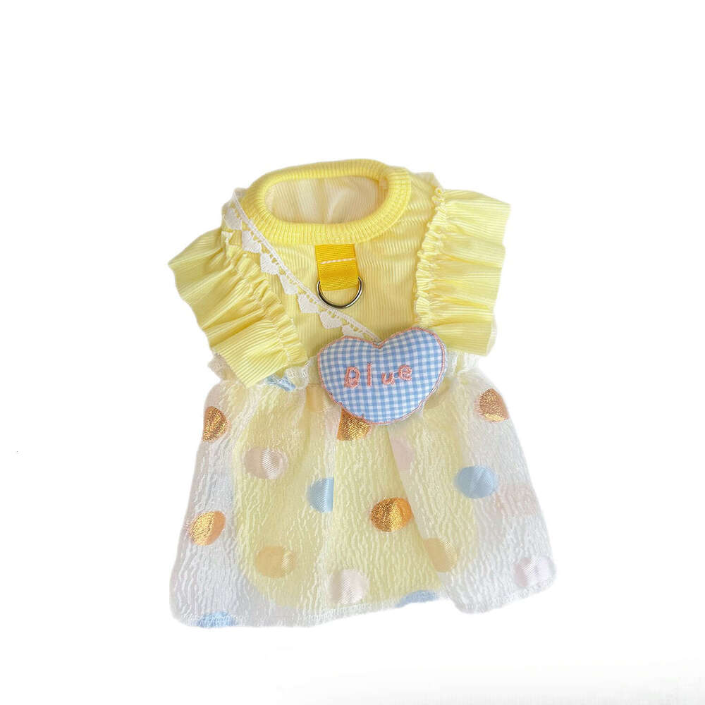 Famous brand Summer Thin Ice Silk Bubble Skirt Pet Clothing Breathable Cat Sun Protection Bichon Dog Clothes Wholesale pupakaIK