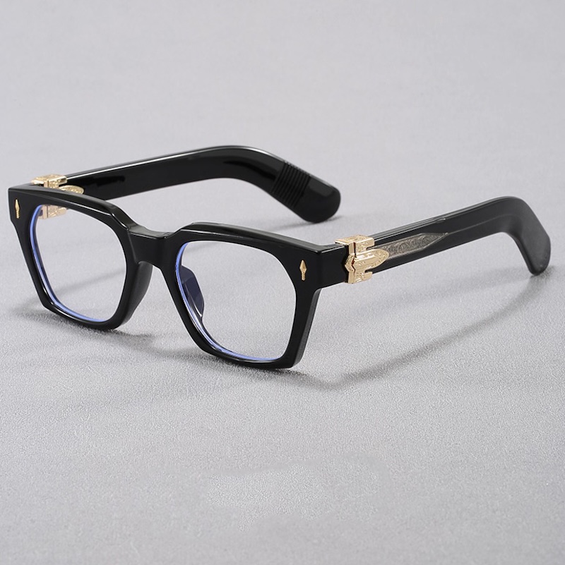 CB Fashion Men's Advanced Thick Frame Square Sunglasses Women Cat Eye Y2K Trendy Designer Handmade Sun Glasses Outdoor Driving Shades UV400 Summe