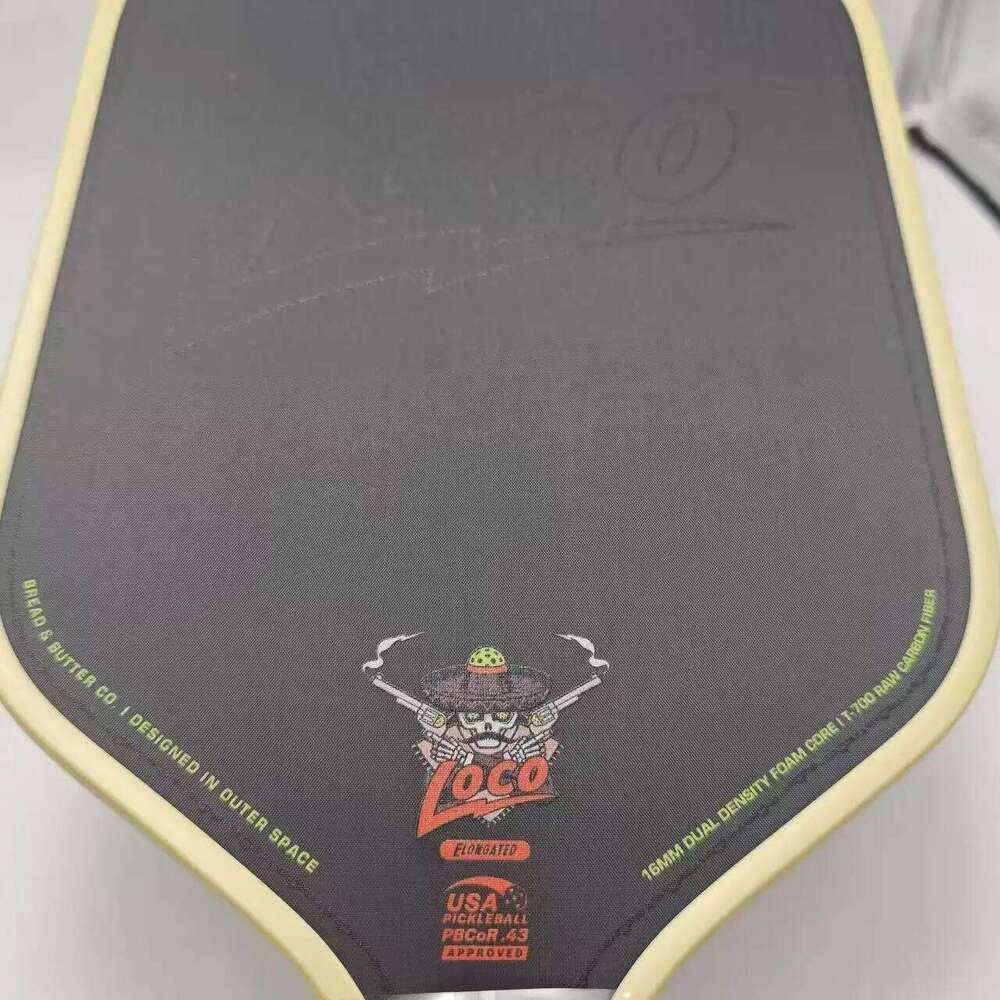 Bread and Butter Loco Paddle 16mm Dual-Density Foam Core Elongated CFC T700 Carbon Fiber Pickleball Paddles 26Y0421