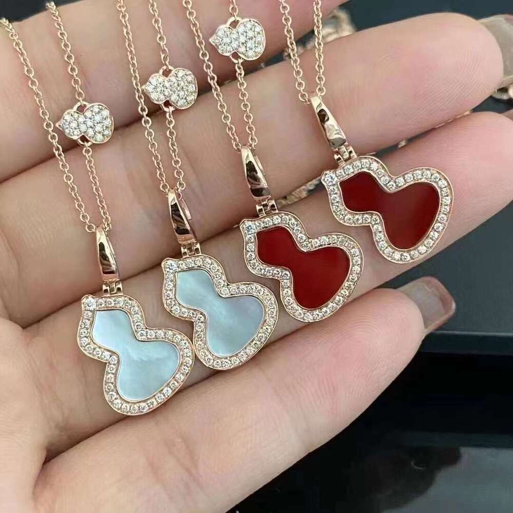 Kirin Gourd Necklace Red Agate Pendant High Version 18K Rose Gold Clavicle Chain Factory Direct Sale Live Streaming Dropshipping