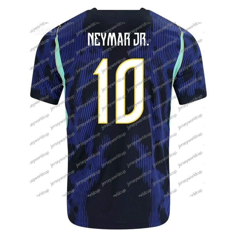 Brazil National Team Home/Away Soccer Jersey for Children & Adults - Short Sleeve Training Gear with Neymar #10 and Vinicius Jr #7