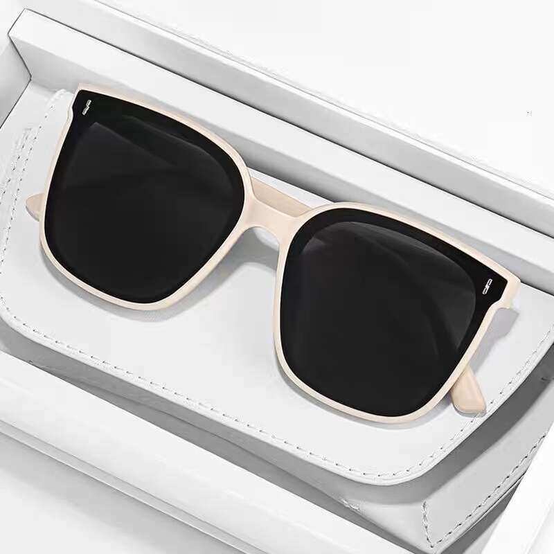 High-End Summer Sun Trendy Men's Fashion Driving UV Protection Large Face Sunshade Sunglasses Women's Glasses Chunjinqiuli