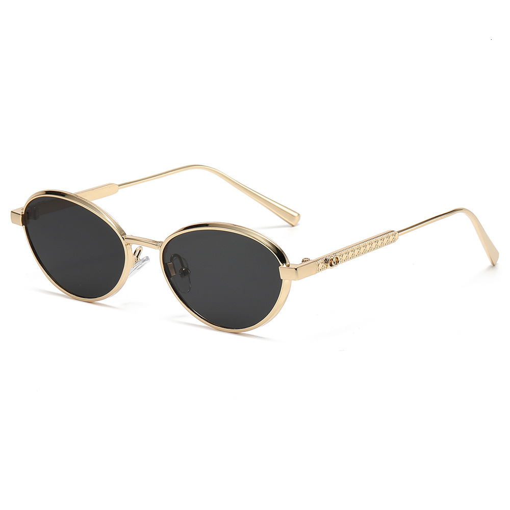 Retro Large Frame Oval Versatile Urban Trend Fashion Outdoor Sun Protection Unisex Sunglasses