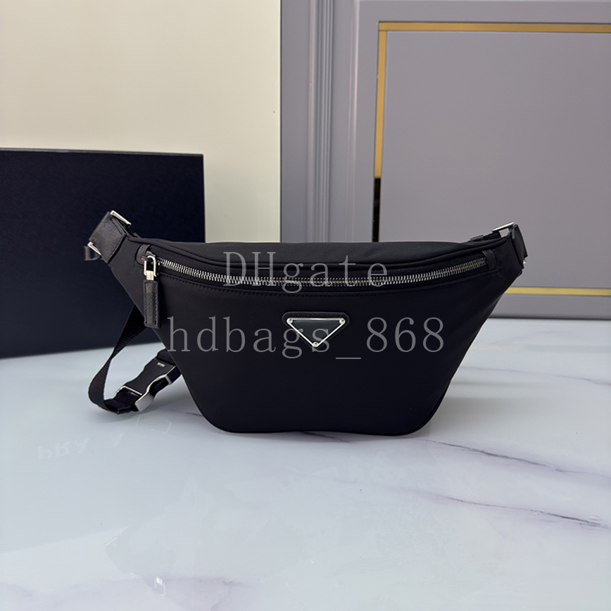 Master quality Designer Crossbody bags Luxury Re-Nylon and Saffiano leather belt bag 20cm With Box PR2VL033