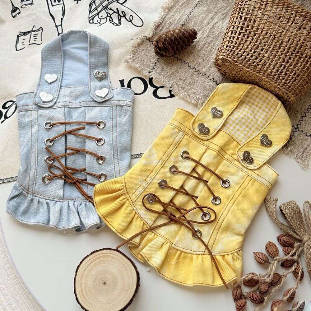 Famous brand Style Dog Cat Clothes Pet Princess Dress Teddy Maltese Small Dogs Spring Summer pupakaIK