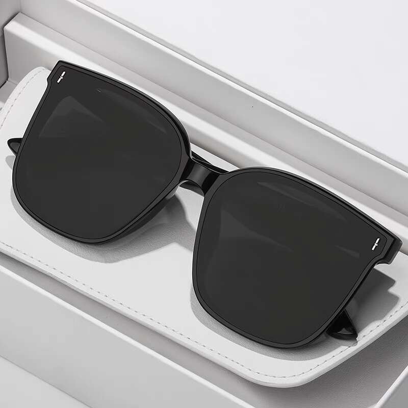 High-End Summer Sun Trendy Men's Fashion Driving UV Protection Large Face Sunshade Sunglasses Women's Glasses Chunjinqiuli
