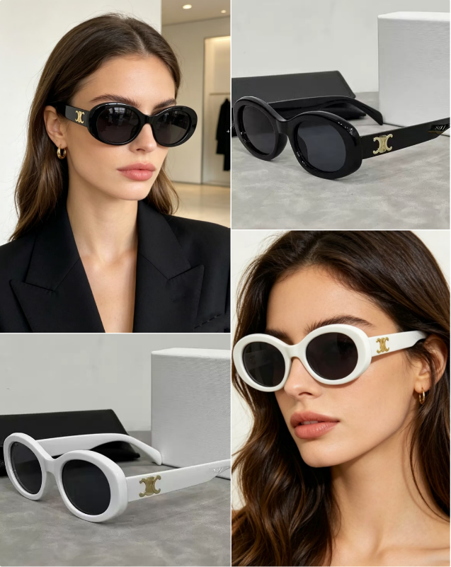 Designer Sunglasses for women oval frame Sunglasses Womens fashion sunglasses Luxury Sunglasses Eyewear Mens eyeglasses Lunette de Soleil Sun Glasses With Box