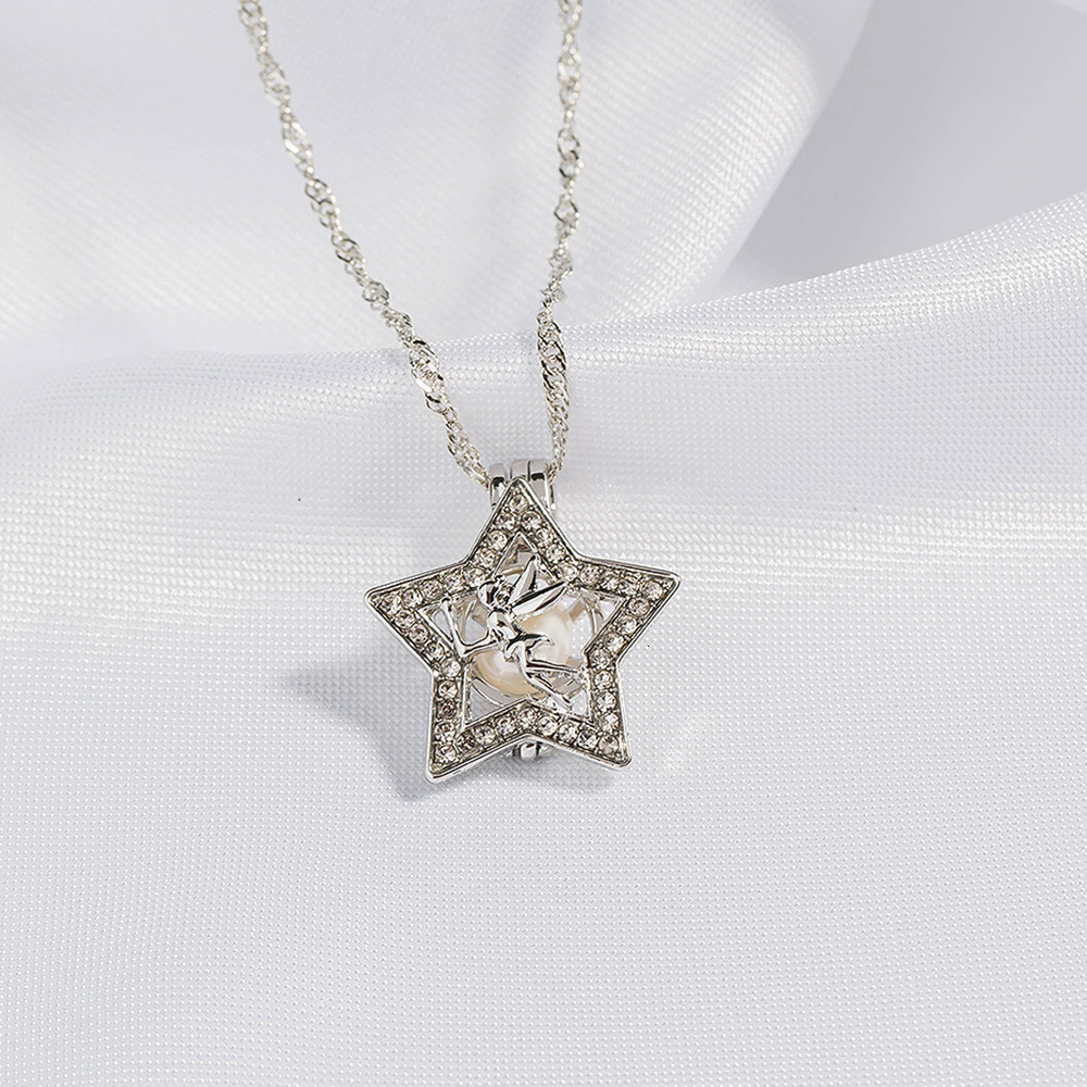 Designer Jewelry Women Necklace Star Silver Vintage Yellow Anniversary Casual Necklace Unisex Men High Long Hook Loop Handmade Personalized Pendant Charm
