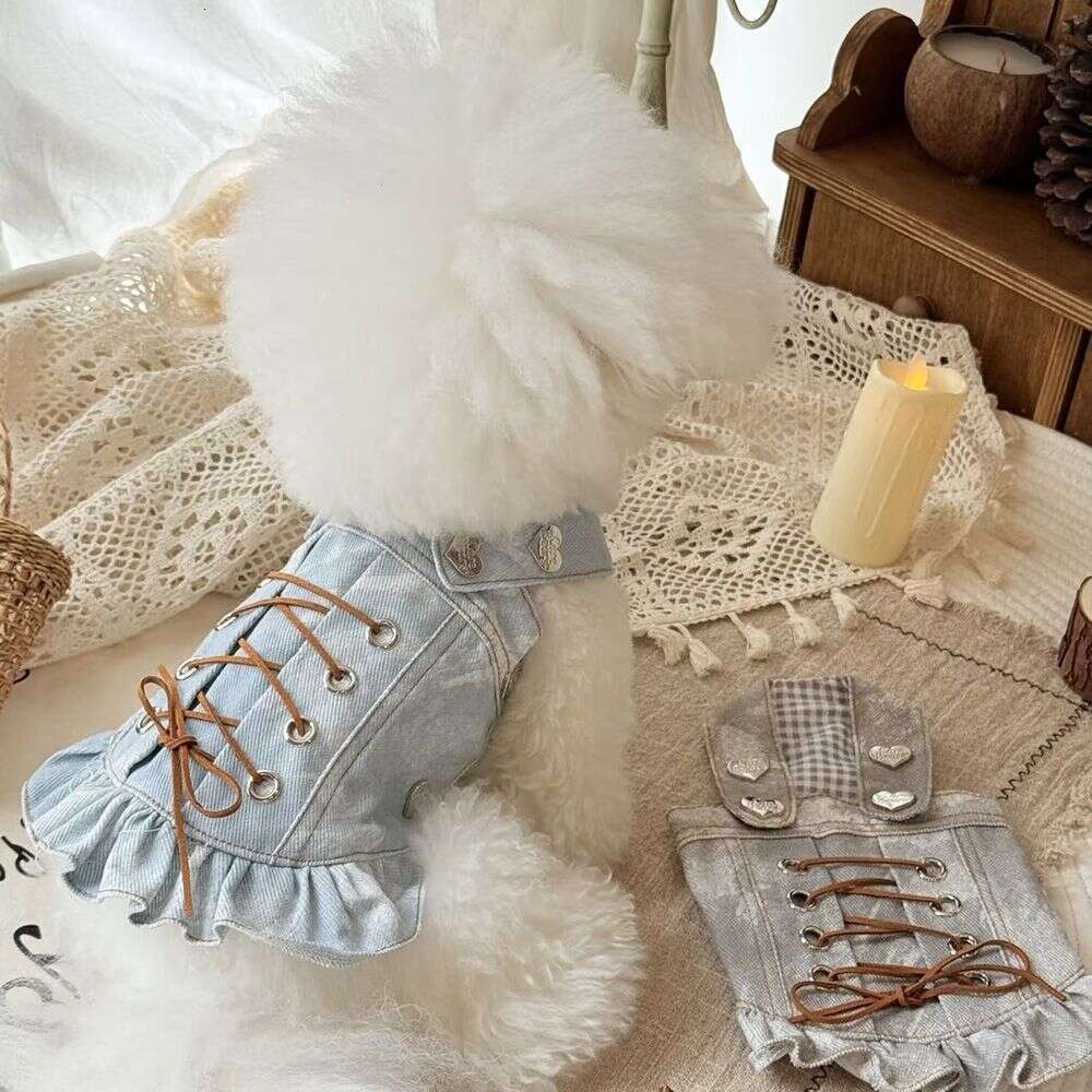 Famous brand Style Dog Cat Clothes Pet Princess Dress Teddy Maltese Small Dogs Spring Summer pupakaIK