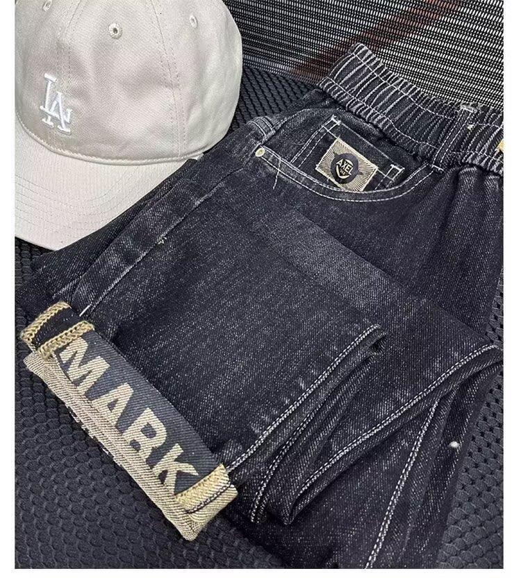 Hong Kong Trendy Male Designer Spring And Summer New High End Personalized Fashion Harlan Jeans American Hip Hop Ins Trendy High Street Trendy Rascal 