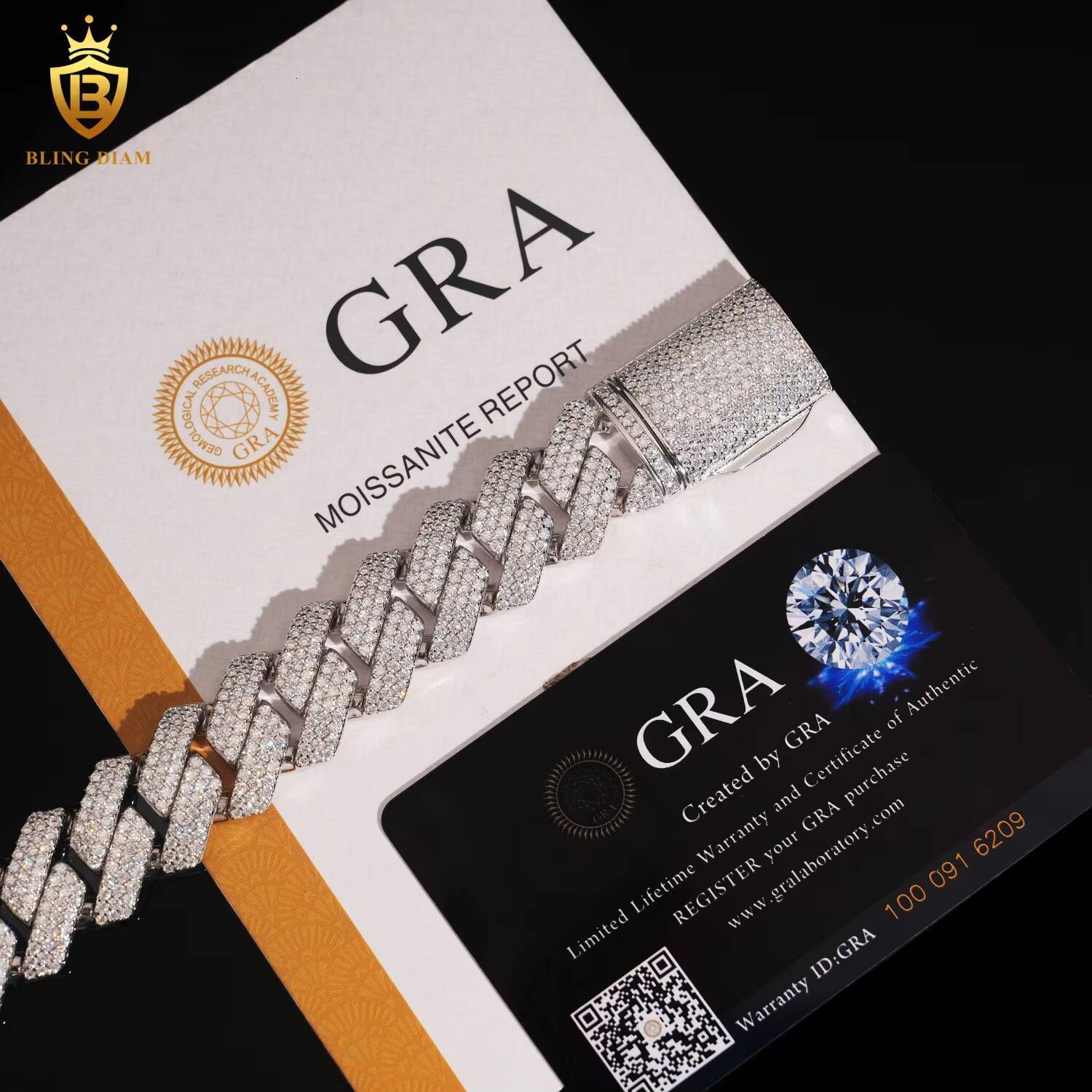 New Designs Fashion 925 Sterling Silver 18MM Cuban Link Chain Moissanite Cuban Bracelet Men HipHop Style Pass Diamond Tester GRA