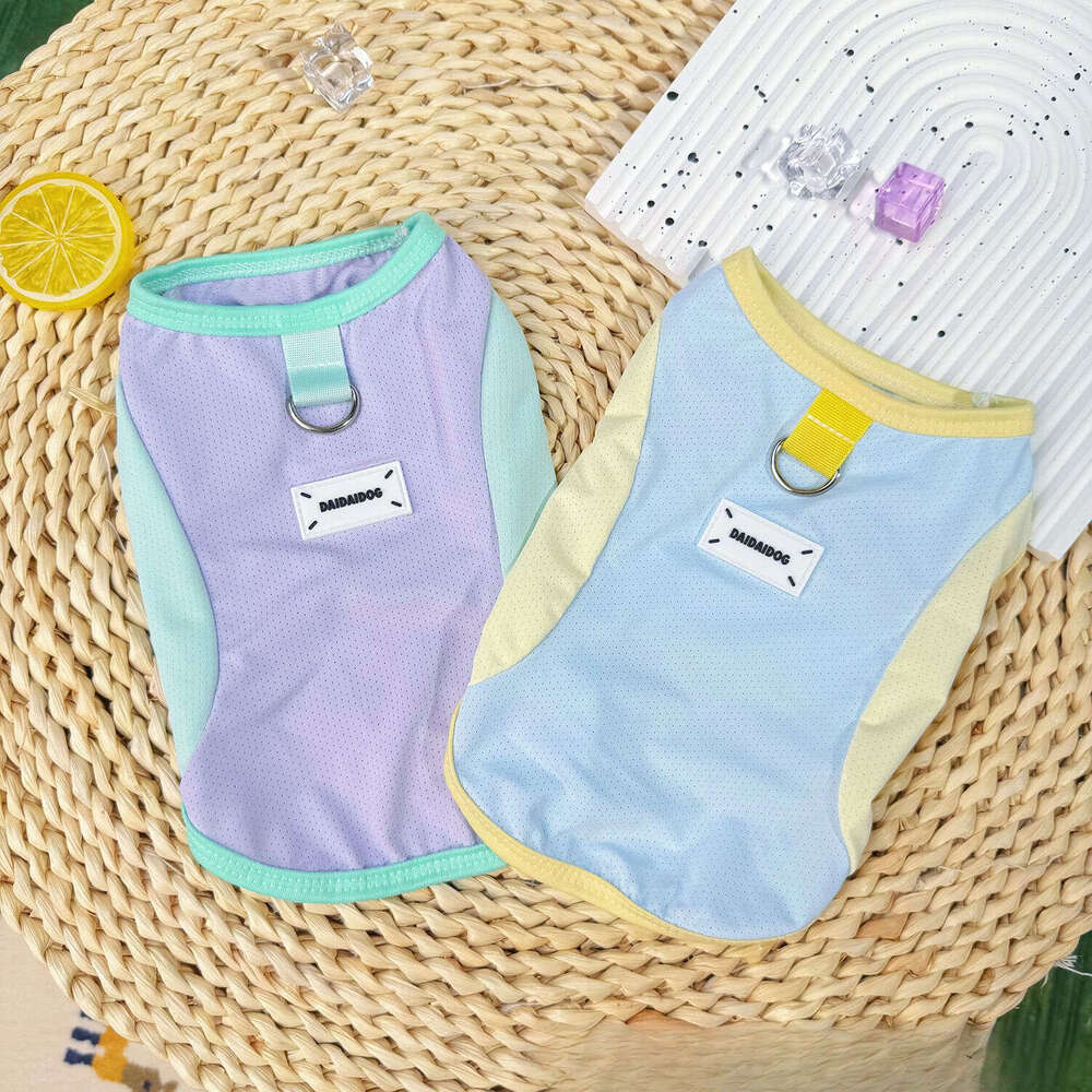 Famous brand Pet Clothing Summer Thin Breathable and Dog Clothes Cat Ice Silk Mesh Cooling Sun Protection Wholesale pupakaIK