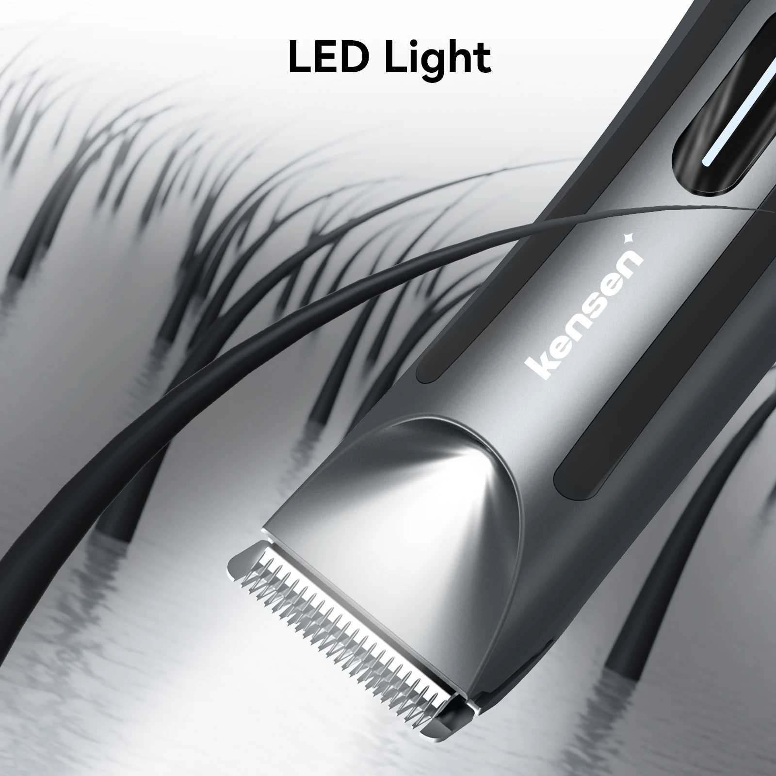 Kensen S10 Electric Groin Hair Trimmer for Men Body Groomer Pubic Waterproof Hair Trimmer Replaceable Ceramic Blade Beard ShaverT260421