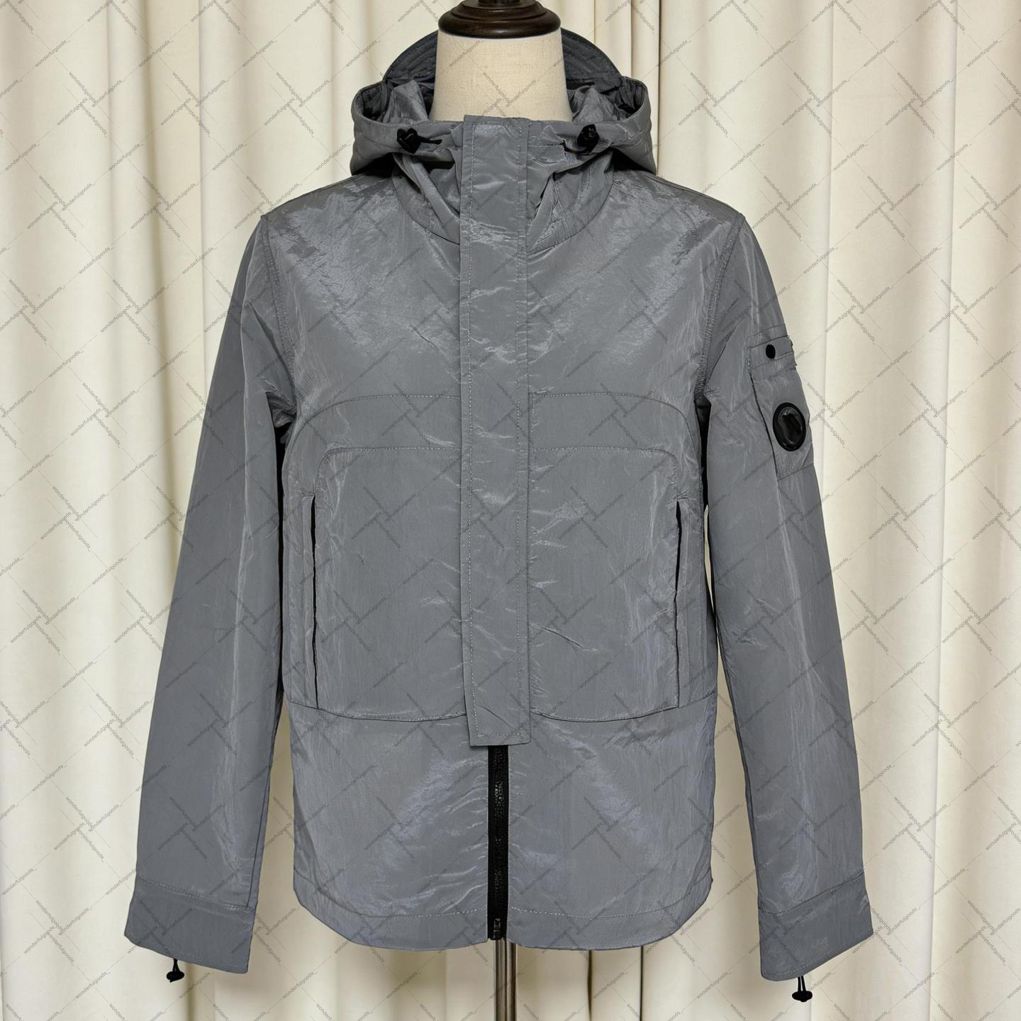 Mens jackets Nylon Jacket Utility Techwear Windbreaker company Oversized Outdoor Waterproof Full Zip Coat