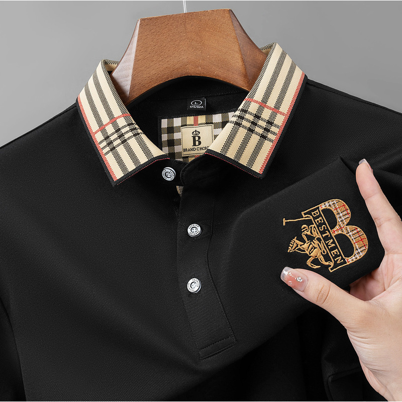 Designer Polo Shirt Polo Men Clothing Mens Designer Polo Shirt Luxury Cotton Embroidered Short Sleeve Turn-down Collar Loose Business Casual Top For M