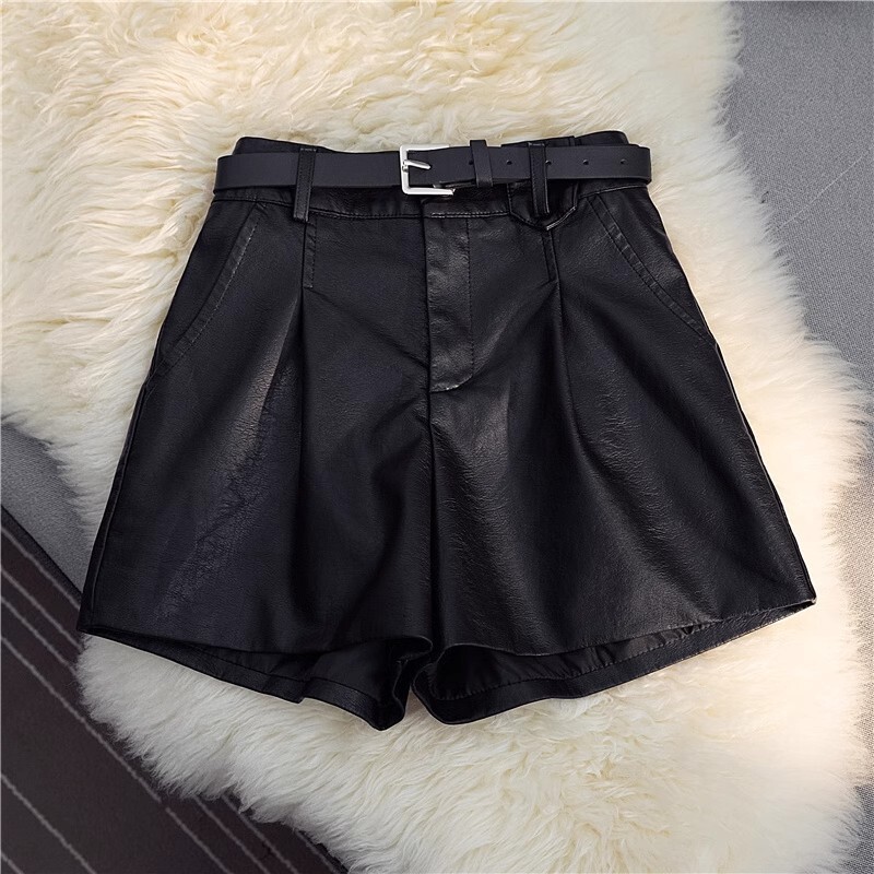 Designer Luxury Women's Set Autumn/winter Women's Essential New Versatile High Waist Slimming A-line Comfortable PU Leather Sexy Hot Girl Ul - view 6