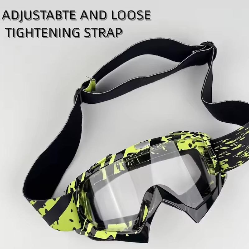 Motorcycle Goggles For Men Motocross Sunglasses Safety Protective MX Night Vision Helmet Goggles vintage Driving Glasses, CB Fashion