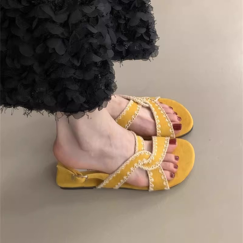 Casual Shoes 2026 Summer Barefoot Leather Flat Sandals For Women Men Shoe With MInimalist Soft Sole Light Weight Sandalias De Mujer