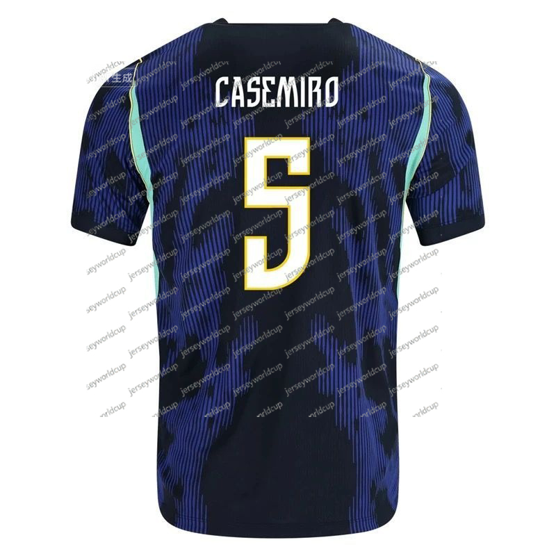 Brazil National Team Home/Away Soccer Jersey for Children & Adults - Short Sleeve Training Gear with Neymar #10 and Vinicius Jr #7