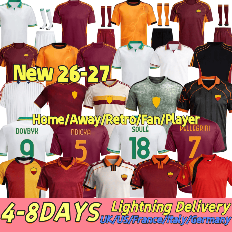 2026 2027 Giallorossi soccer jersey Dybala Malen El Nino Dovbyk Ferguson Pharaoh Pelle Cristante Pisi Kone Mancini Ndicka women mens Kids Kit