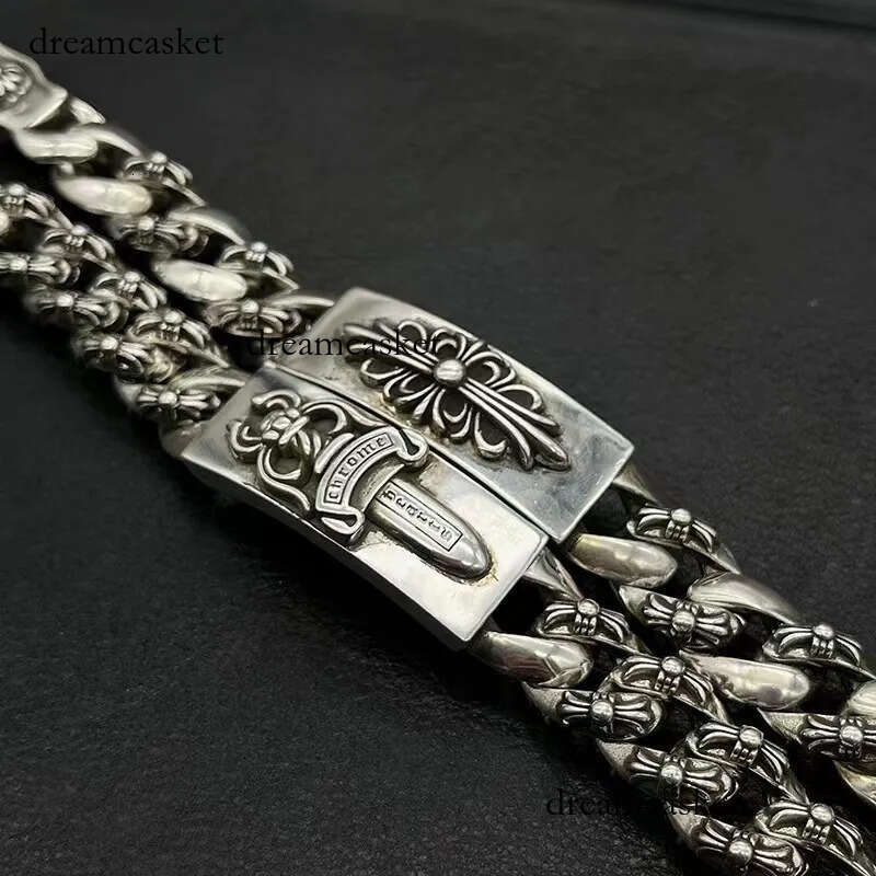 chrome bracelet daily wear wrist jewelry designer y2k trend ornament men women ch bracelet bangle ornament high luster finish social gathering matching be8