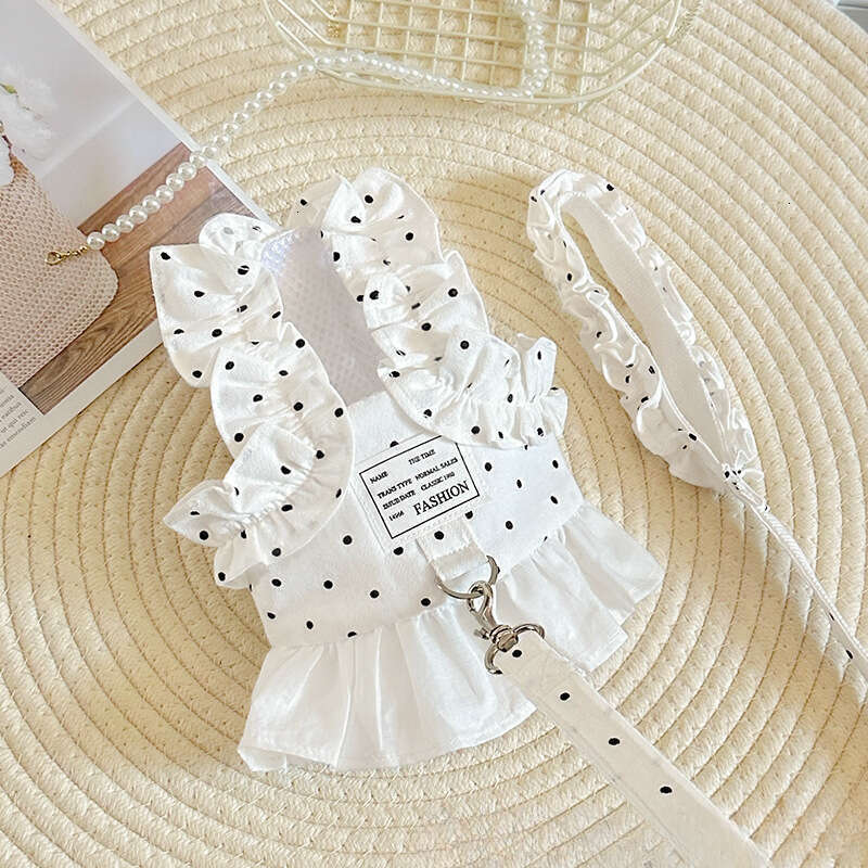 Summer Breathable Dog Harness Leash Set, Vest Chest Strap For Small Dogs Teddy Bichon, Adjustable Outdoor Walking Pet Lead pupakaIK