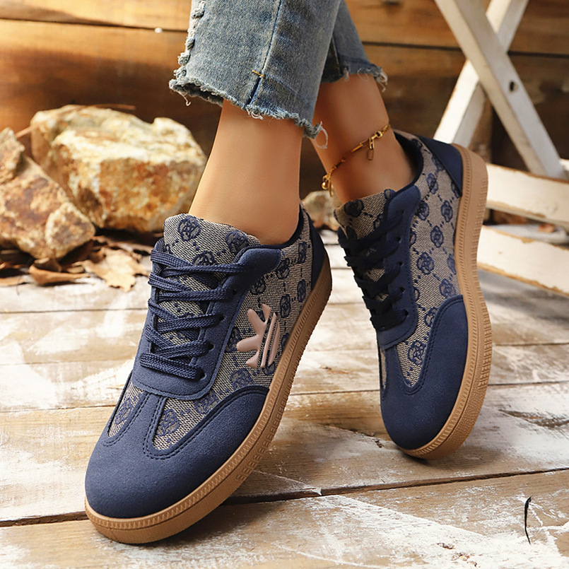 Running Sneaker Designer Shoes Monogram Patchwork Retro Trainers Lace-up Casual Sneakers spring autumn new model large size color-blocking
