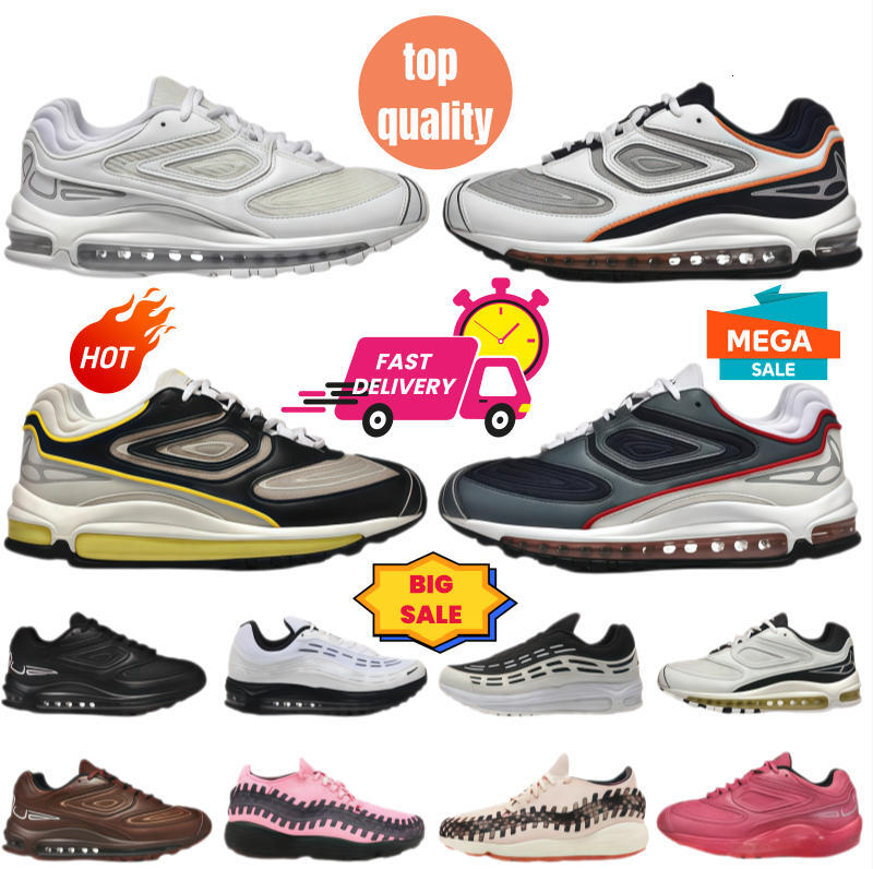2026 Designer Shoes 98 TL Running Shoe Mens Women 98s Triple Black White Brown Pink Obsidian 98s Run Sneakers Footscape Wovens Rainbow Men Trainers Sports Chaussures