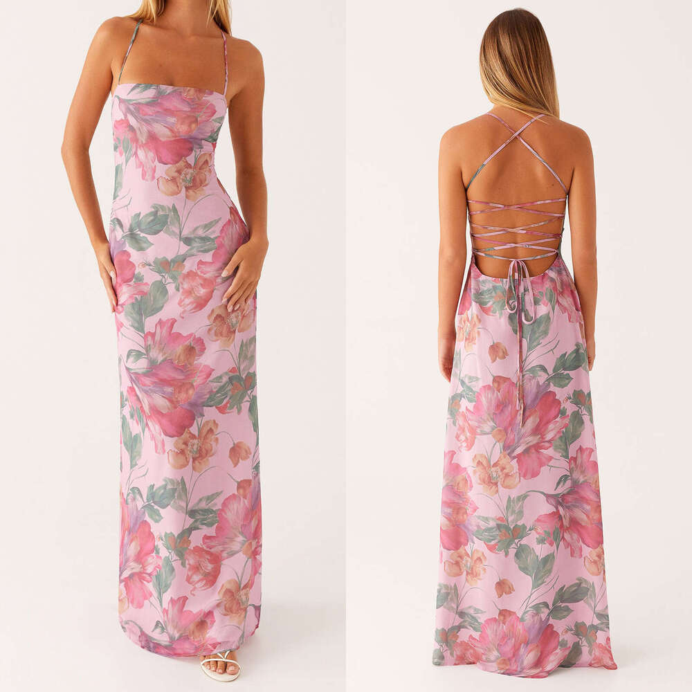 2026 Summer New Fashion Women Sleeveless Cami Dress Tie Waist Slim Bodycon Party Clubwear Hip Wrap Mini Dress MAKOUFEI