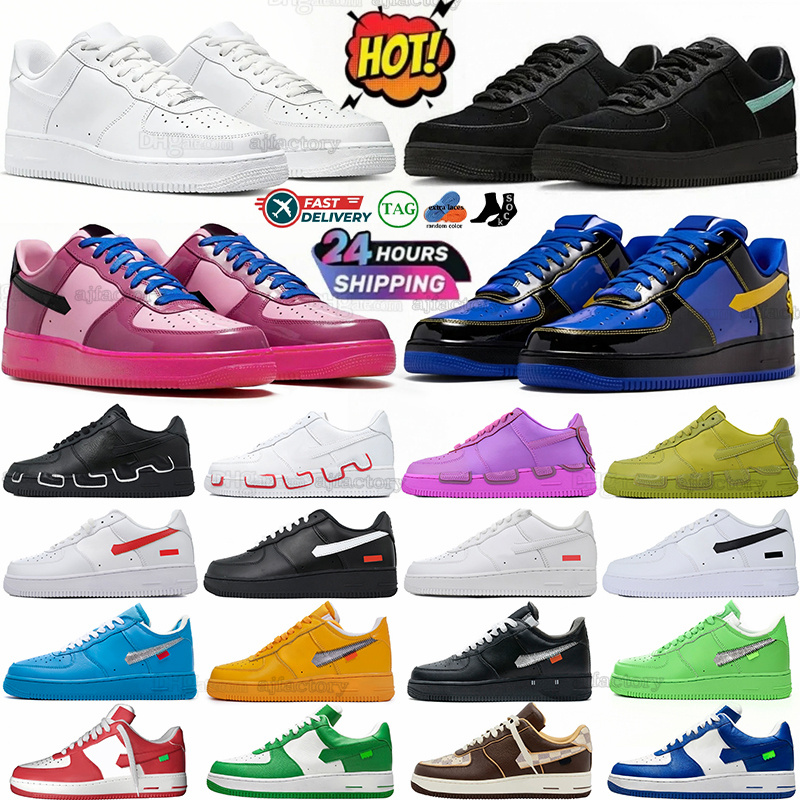 Designer shoes 1s white sneakers for mens 1 casual Shoes Low Platform classic triple white black Team Red Sunshine Court Purple Mystic Navy Trainers Outdoors Sport