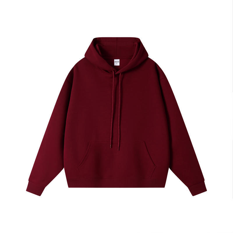 Mens Hoodies Designer Hoodies Cotton Blend Heavyweight Solid Color Zipper Pullover Loose Trendy Sweatshirt For Men Women Big Size S-4XL
