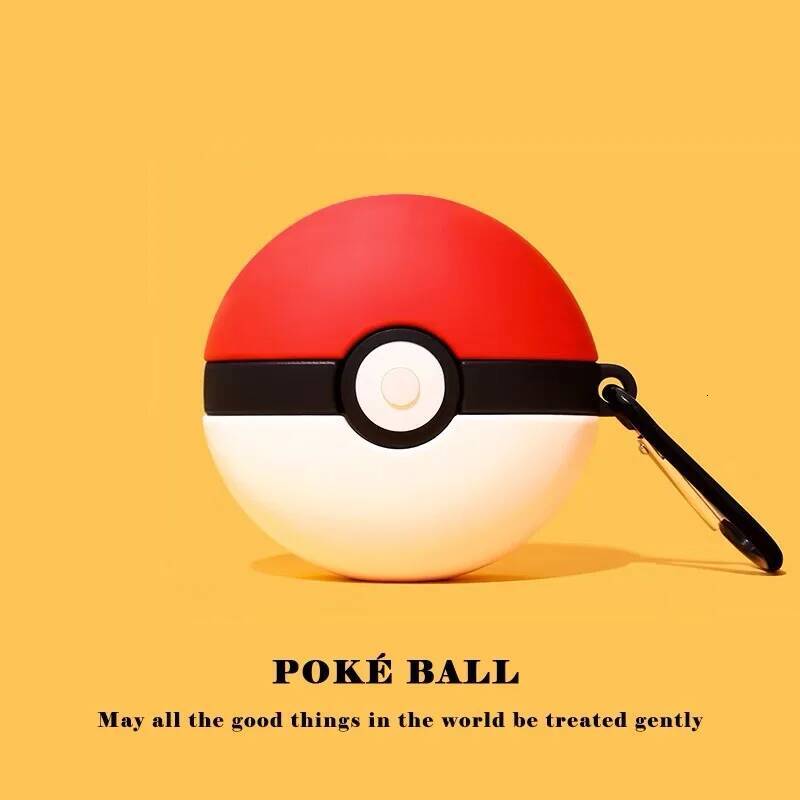 Airpods Case,3D Pokemon Ball Shockproof Silicone Earphone Anime Cover Airpod Pro 3 Case Funda For Kids - view 6