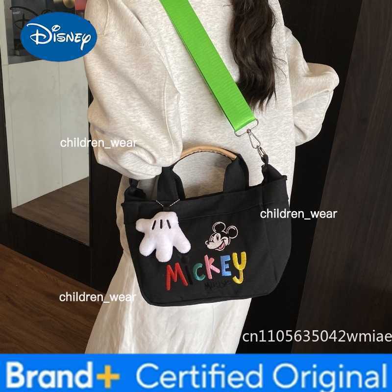 Disney Mickey New Womens Handbag Fashion High Quality Embroidered Womens Crossbody Bag Cartoon Versatile Womens Shopping Bag H260421