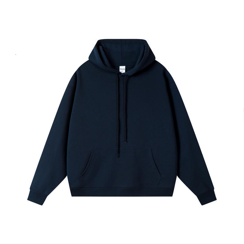 Mens Hoodies Designer Hoodies Cotton Blend Heavyweight Solid Color Zipper Pullover Loose Trendy Sweatshirt For Men Women Big Size S-4XL