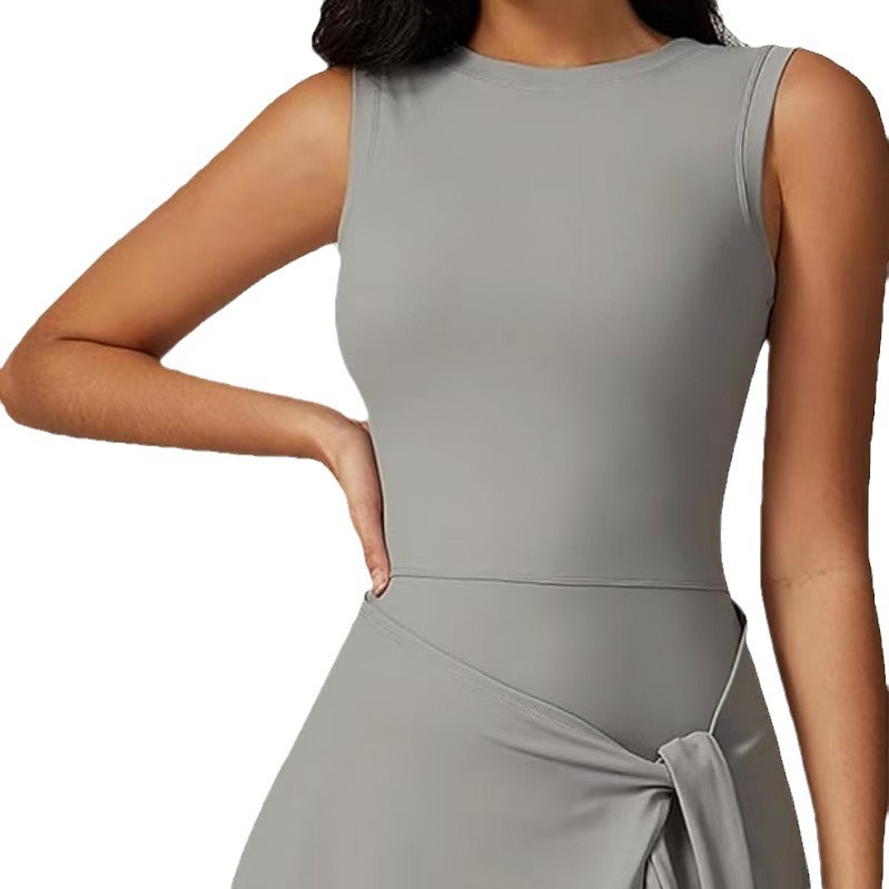 Cloud Hide SEXY Tennis Skirts Sports Dress Golf Gym Yoga Dresses Women Girl Running Workout Long Skirt Fitness One Piece Dress
