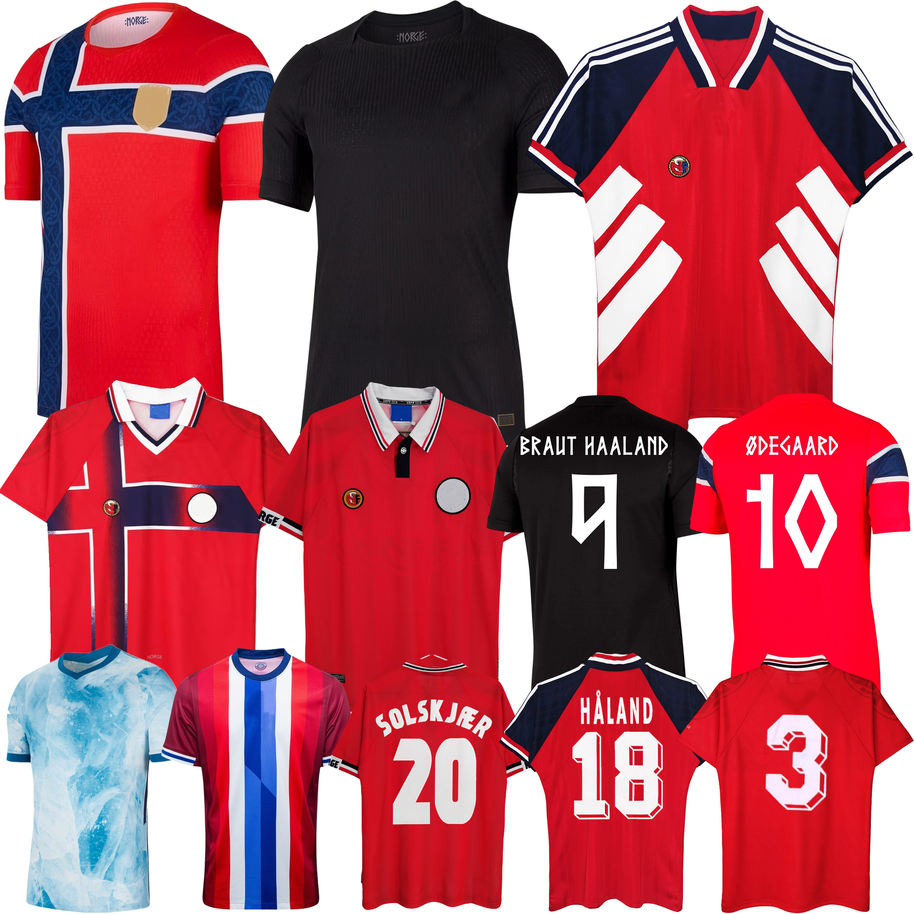 2026 new 2026 Norway soccer jerseys 26 27 ODEGAARD Berge BOBB Haaland NUSA 1998 1994 1995 Norges Mykland Solskjaer home away football shirt