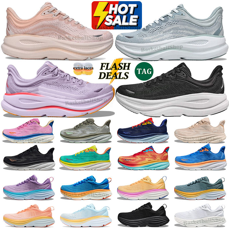 Designer Running Shoes Bondis 8 Clifton 9 Cliftons 10 Runer Sports Harbor Mist Black White Carbon X 2 Free People Casual Outdoor Athletic Mens Women Eur 36-45