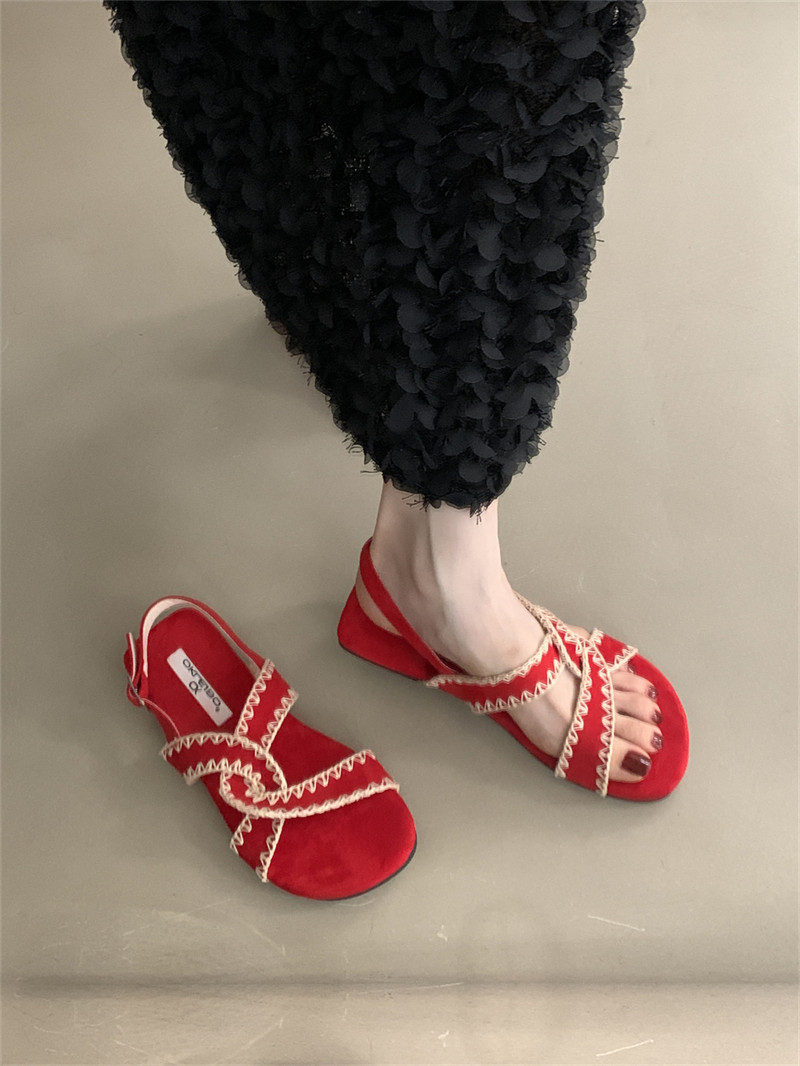 Casual Shoes 2026 Summer Barefoot Leather Flat Sandals For Women Men Shoe With MInimalist Soft Sole Light Weight Sandalias De Mujer