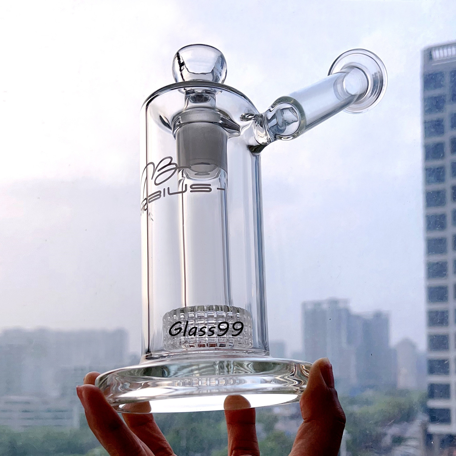 Stereo Matrix Sidecar Glass Hookahs Birdcage Perc Bongs Thick Glass Water Pipe Smoking Pipes with 18mm Bowl Shisha Accessory