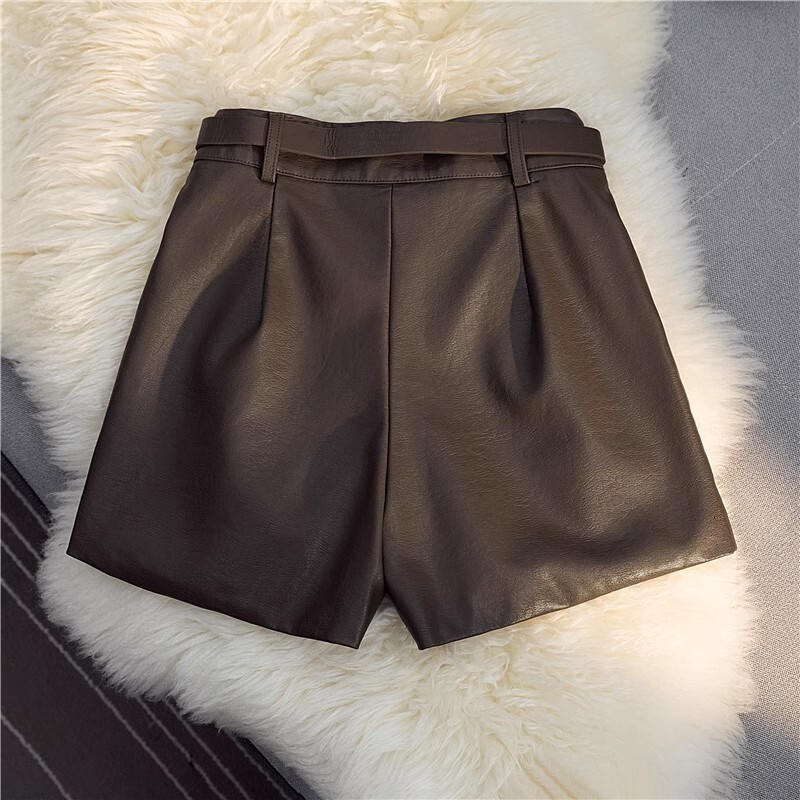 Designer Luxury Women's Set Autumn/winter Women's Essential New Versatile High Waist Slimming A-line Comfortable PU Leather Sexy Hot Girl Ul - view 7